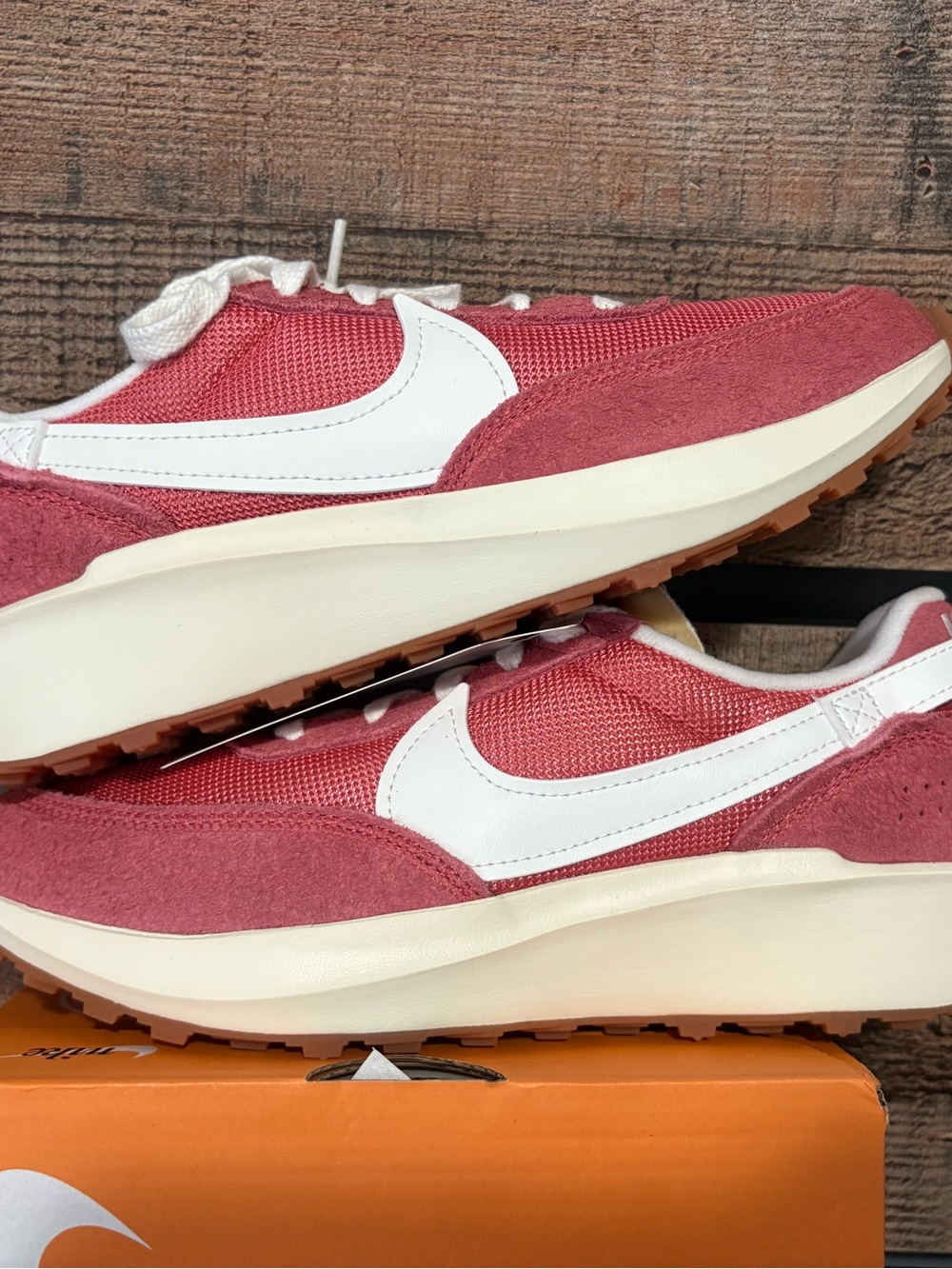 Nike Retro Runner Sneakers in Rose and White